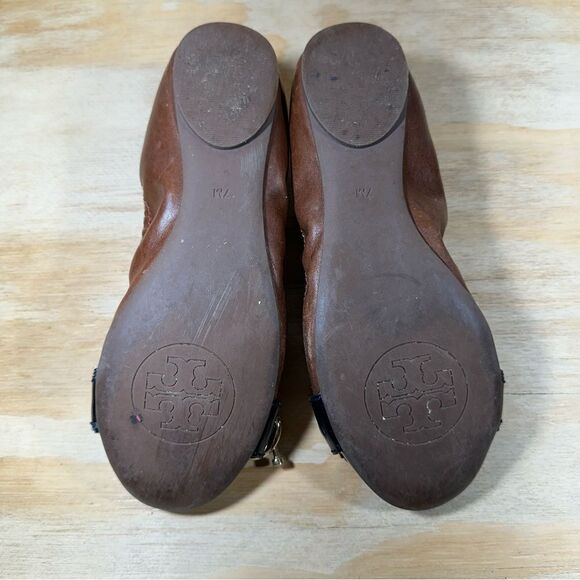 Tory Burch Sienna Brown and Black Ballet Flats Women’s Size 7 - Picture 5 of 6